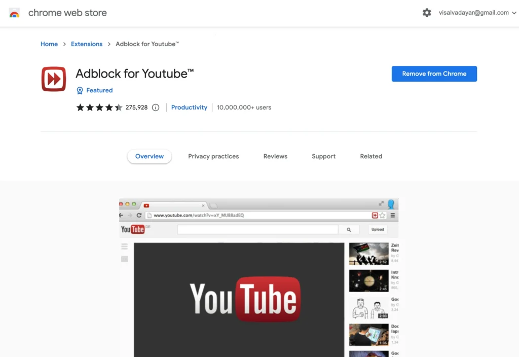 Adblock for Youtube YouTube AdBlocker Chrome Extension