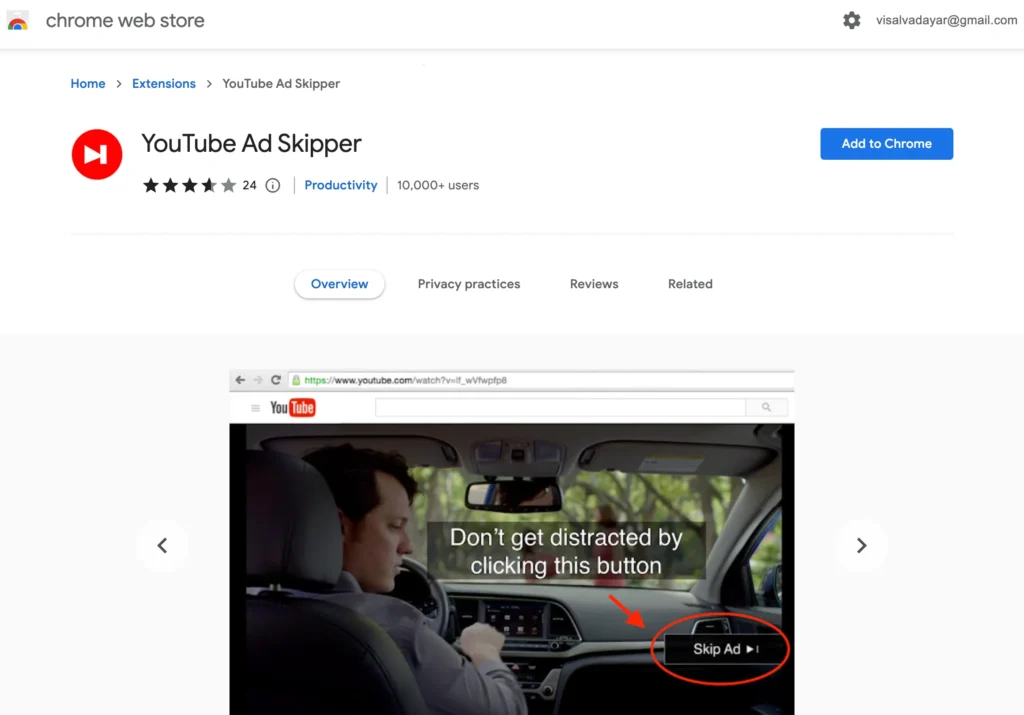 YouTube Ad Skipper YouTube AdBlocker Chrome Extension